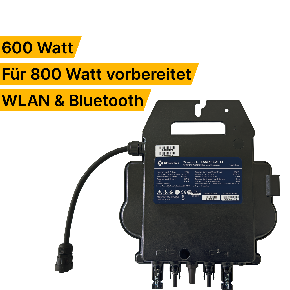 APsystems EZ1M 600W/800W MicroWechselrichter ROVA Solar