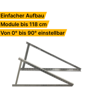Dreiecksaufständerung für Solarmodule